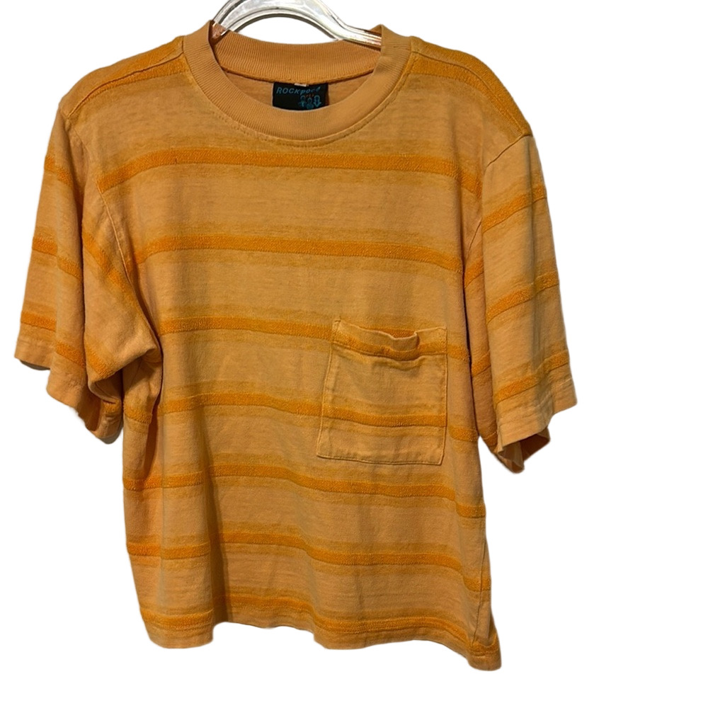🪞Rockpool Striped Orange Blouse with Pocket size S GUC